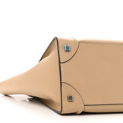 Celine Drummed Calfskin Mini Luggage Dune 9 of 11