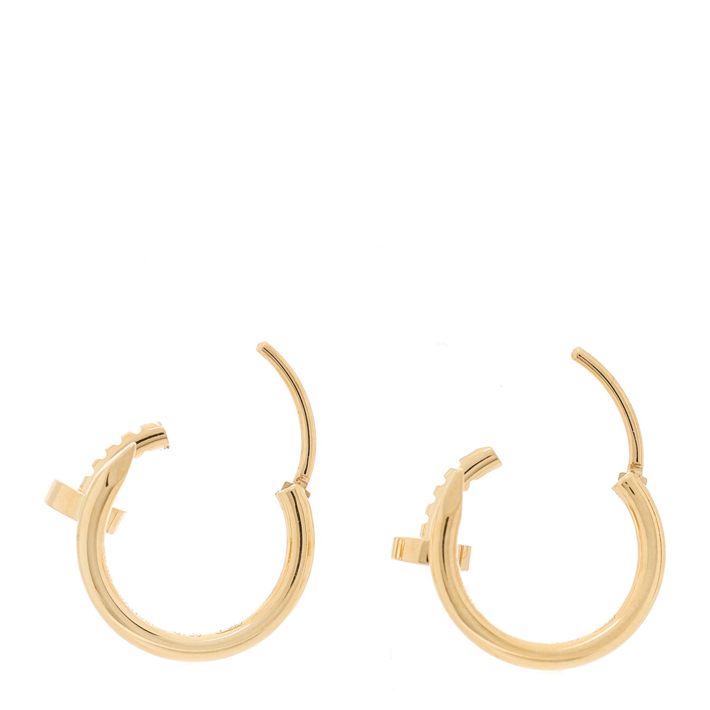 18K Yellow Gold Juste Un Clou Hoop Earrings