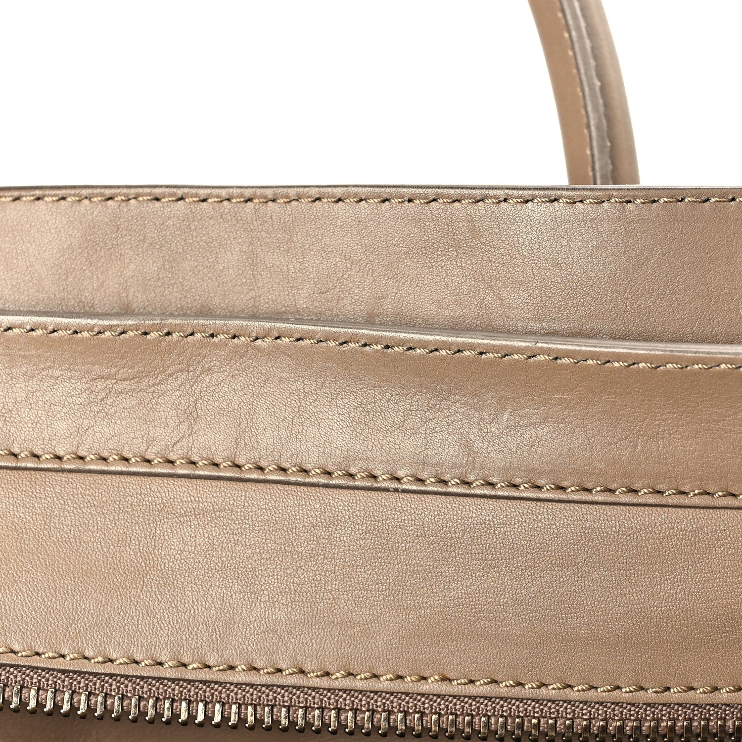 Celine Smooth Calfskin Mini Luggage Dune 12 of 17