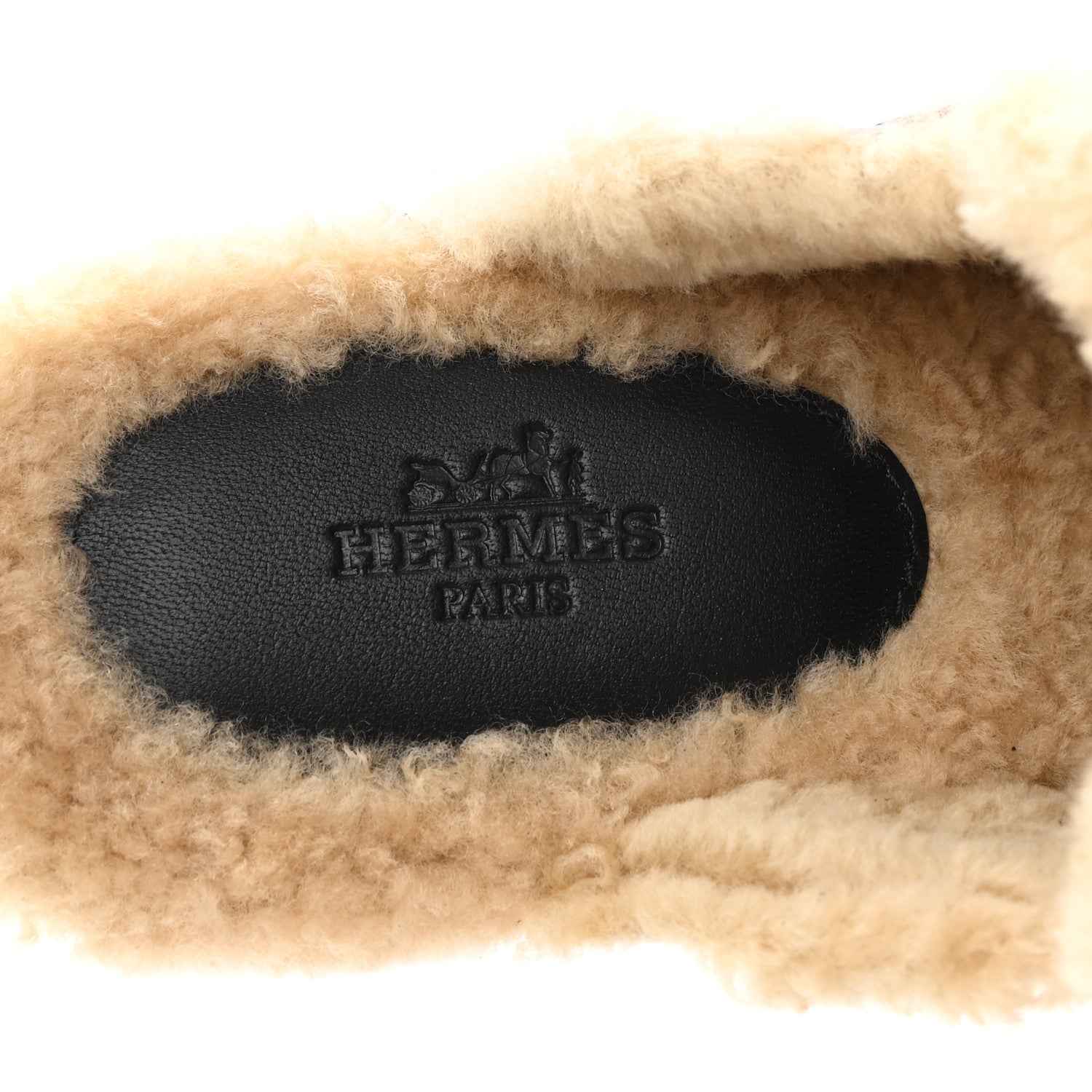 Hermes Calfskin Wool Carlotta Mules 35 Black 7 of 9