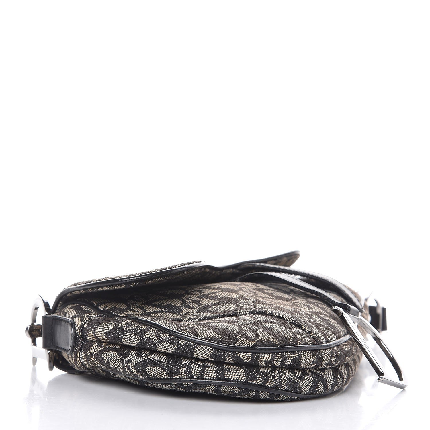 Christian Dior Monogram Saddle Bag Black 4 of 8