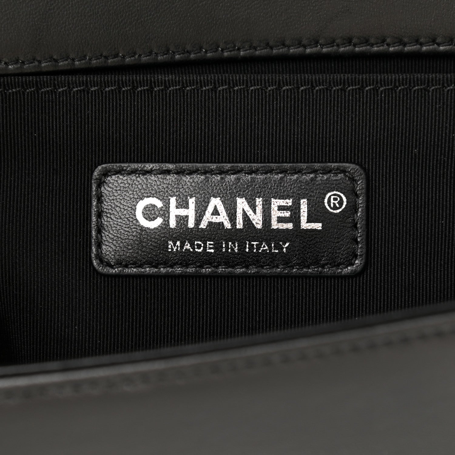Chanel Calfskin Tweed Sequin Stitched Medium Boy Flap Black White 6 of 10