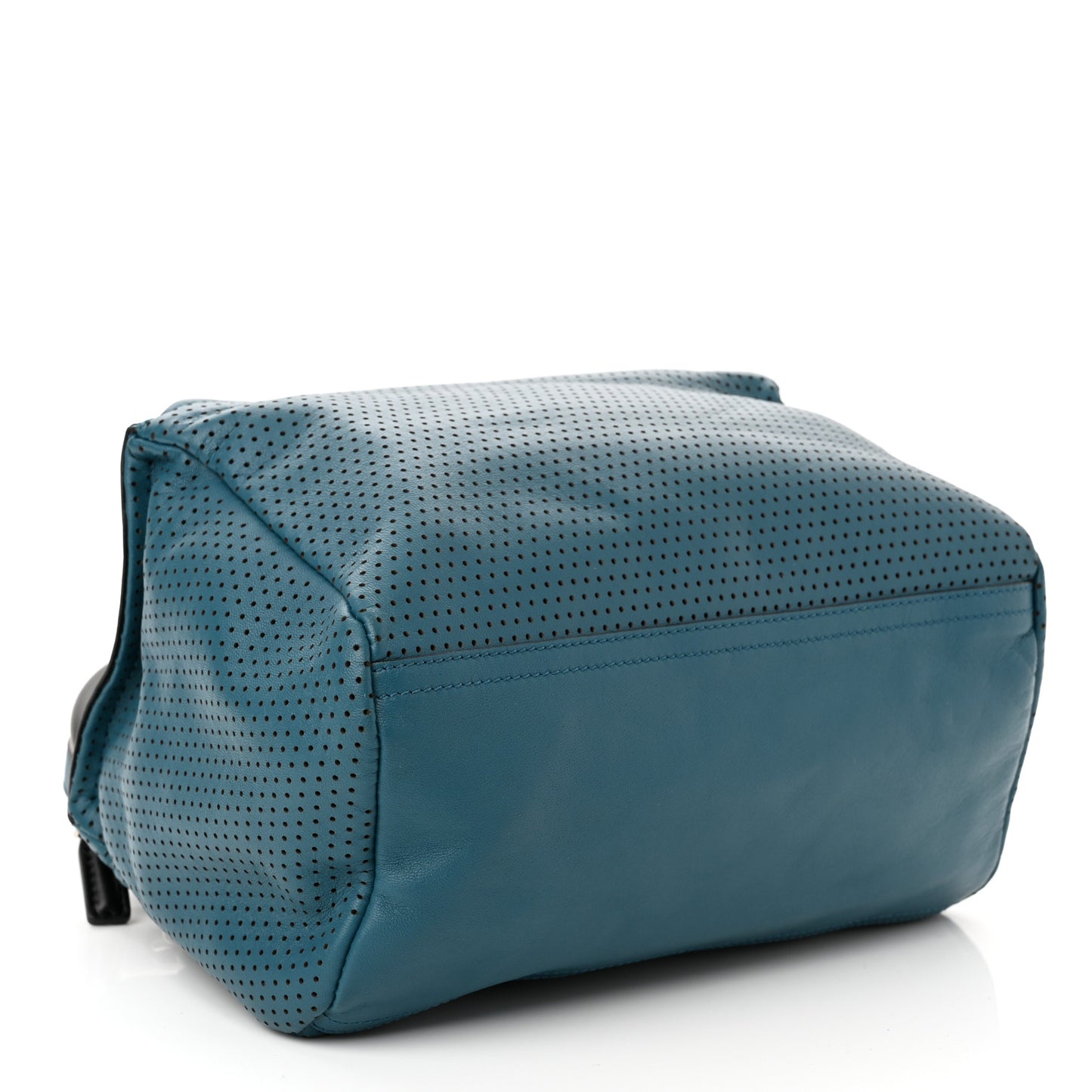 Lambskin Perforated Small Pandora Turquoise
