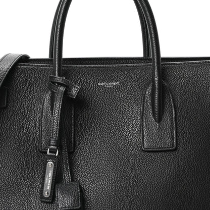 Saint Laurent Grained Calfskin Large Souple Sac De Jour Black 8 of 10