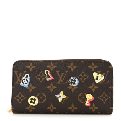 Louis Vuitton Monogram LV Love Lock Zippy Wallet 1 of 14