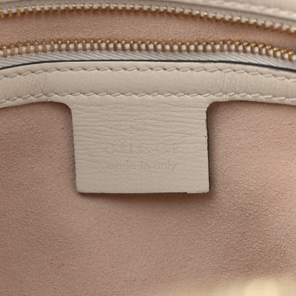 Gucci Azalea Calfskin Small Horsebit 1955 Shoulder Bag Mystic White 6 of 14