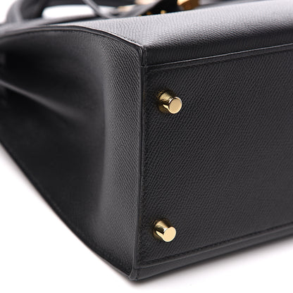 Hermes Epsom Kelly Sellier 32 Black 4 of 9