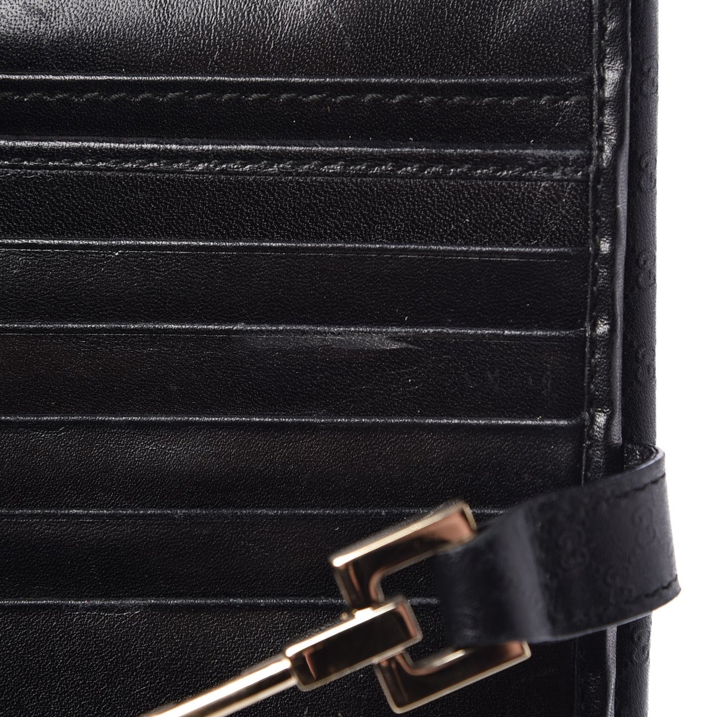 Microguccissima Compact Wallet Black