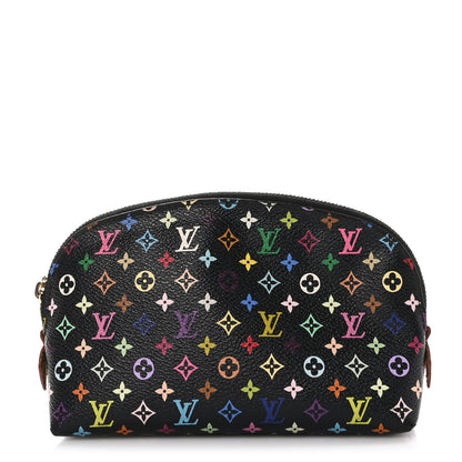 Louis Vuitton Monogram Multicolor Cosmetic Pouch Black Grenade 1 of 9