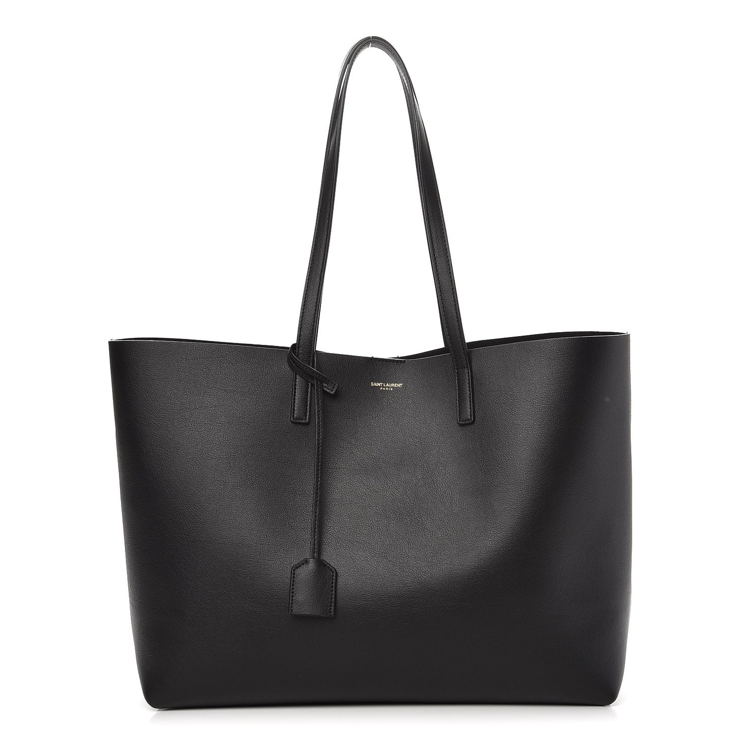 Calfskin Large Shopping Tote Black