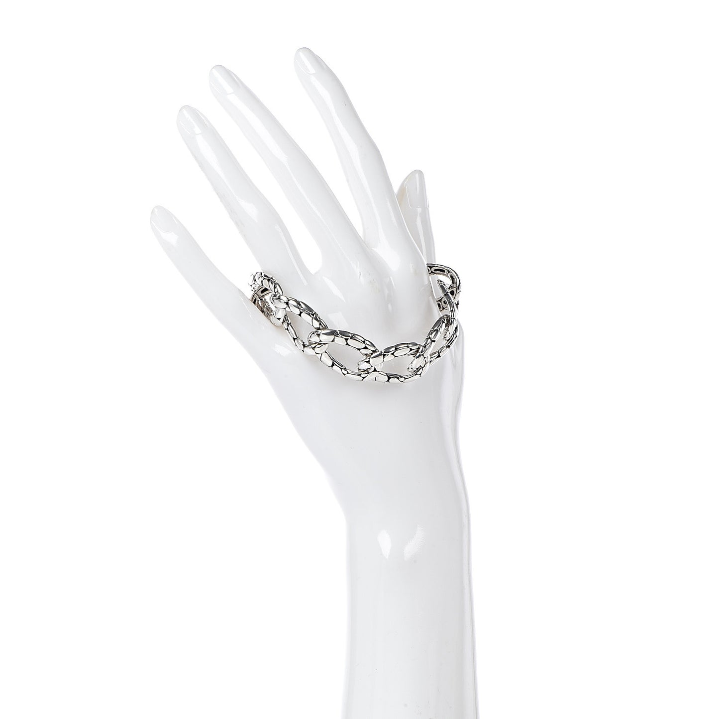 Sterling Silver Kali Pebble Link Toggle Bracelet