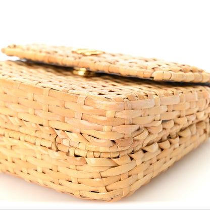Gucci Glazed Wicker Mini Cestino Shoulder Bag Natural 10 of 10
