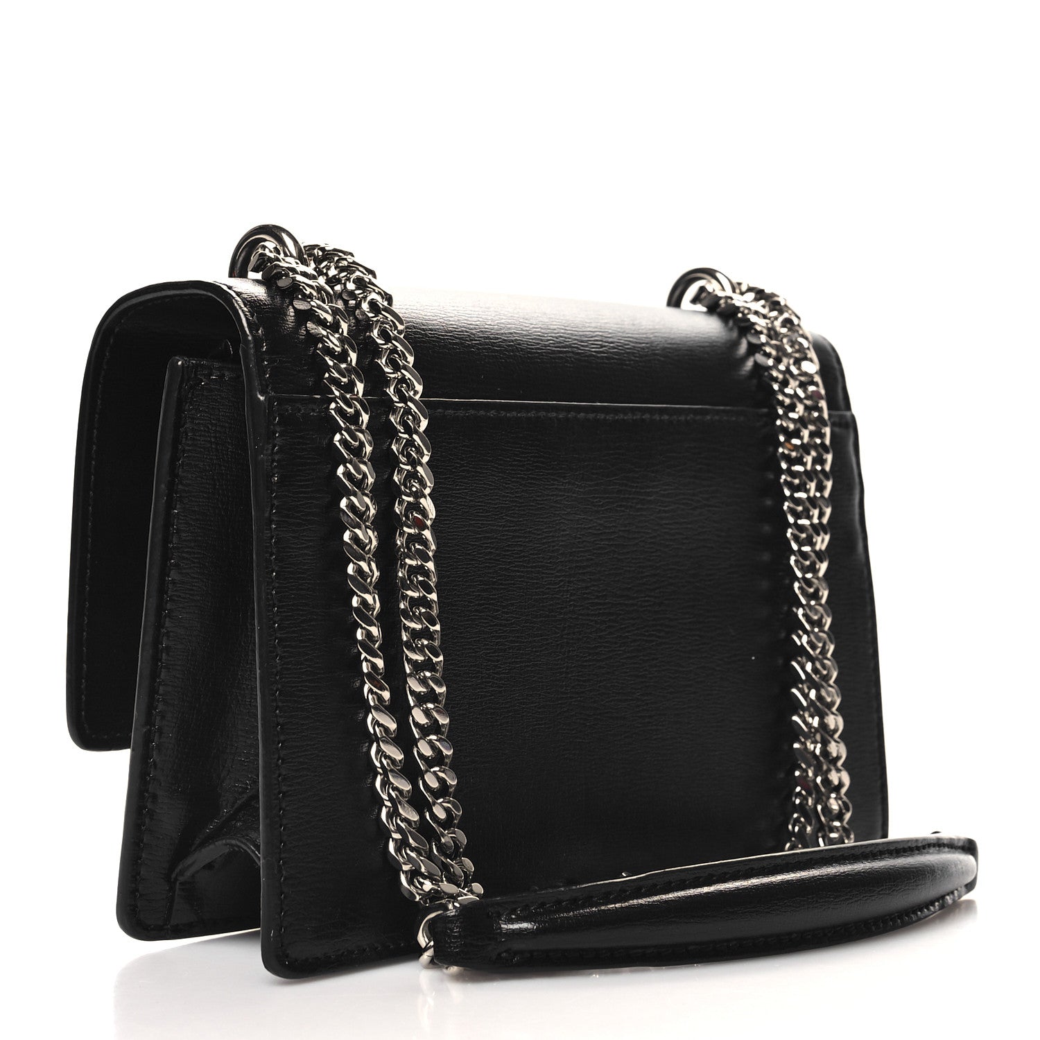Saint Laurent Calfskin Monogram Sunset Chain Wallet Black 3 of 12