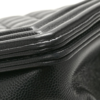 Chanel Caviar Quilted Medium Boy Flap Black 12 of 14