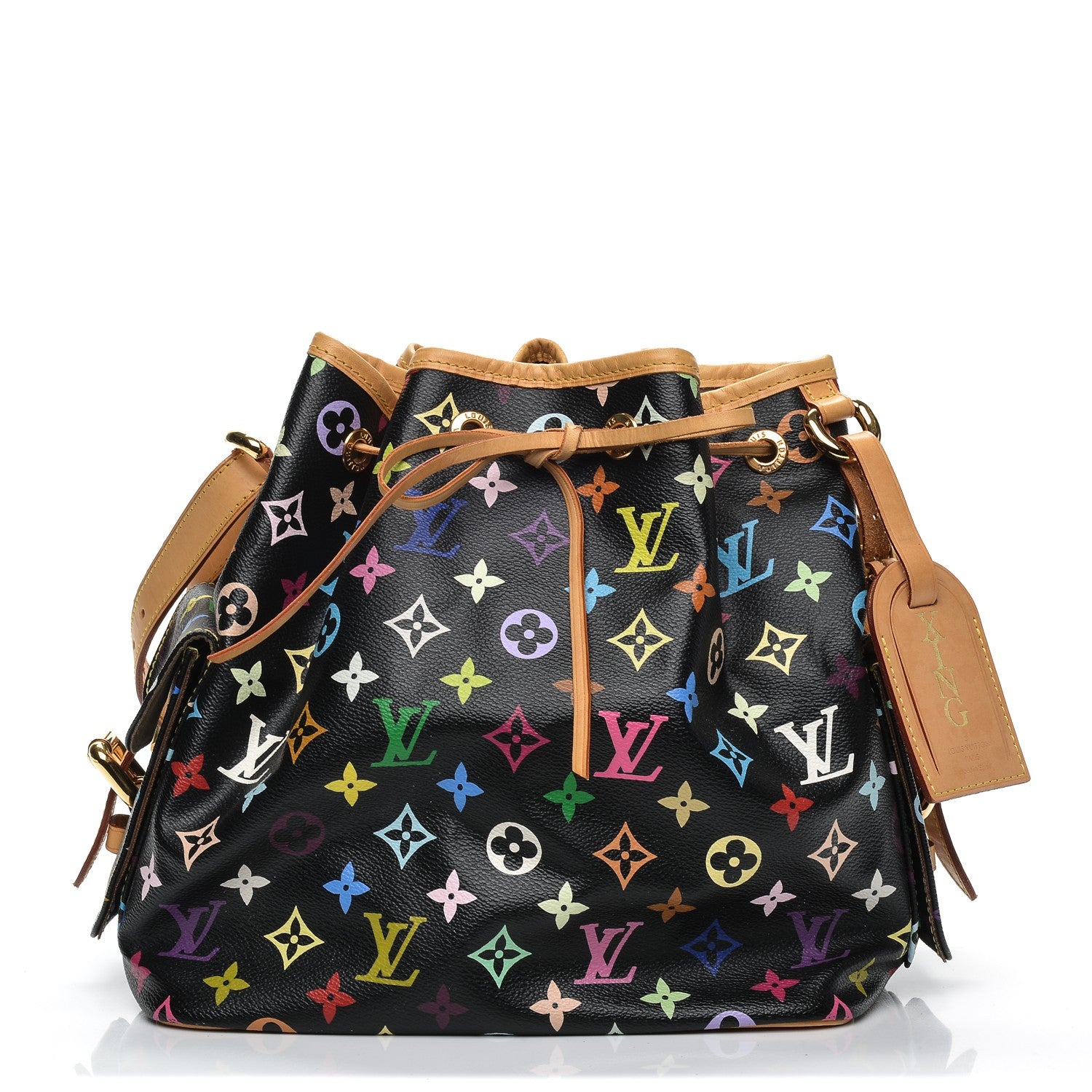 Louis Vuitton Monogram Multicolor Petit Noe Black 1 of 7