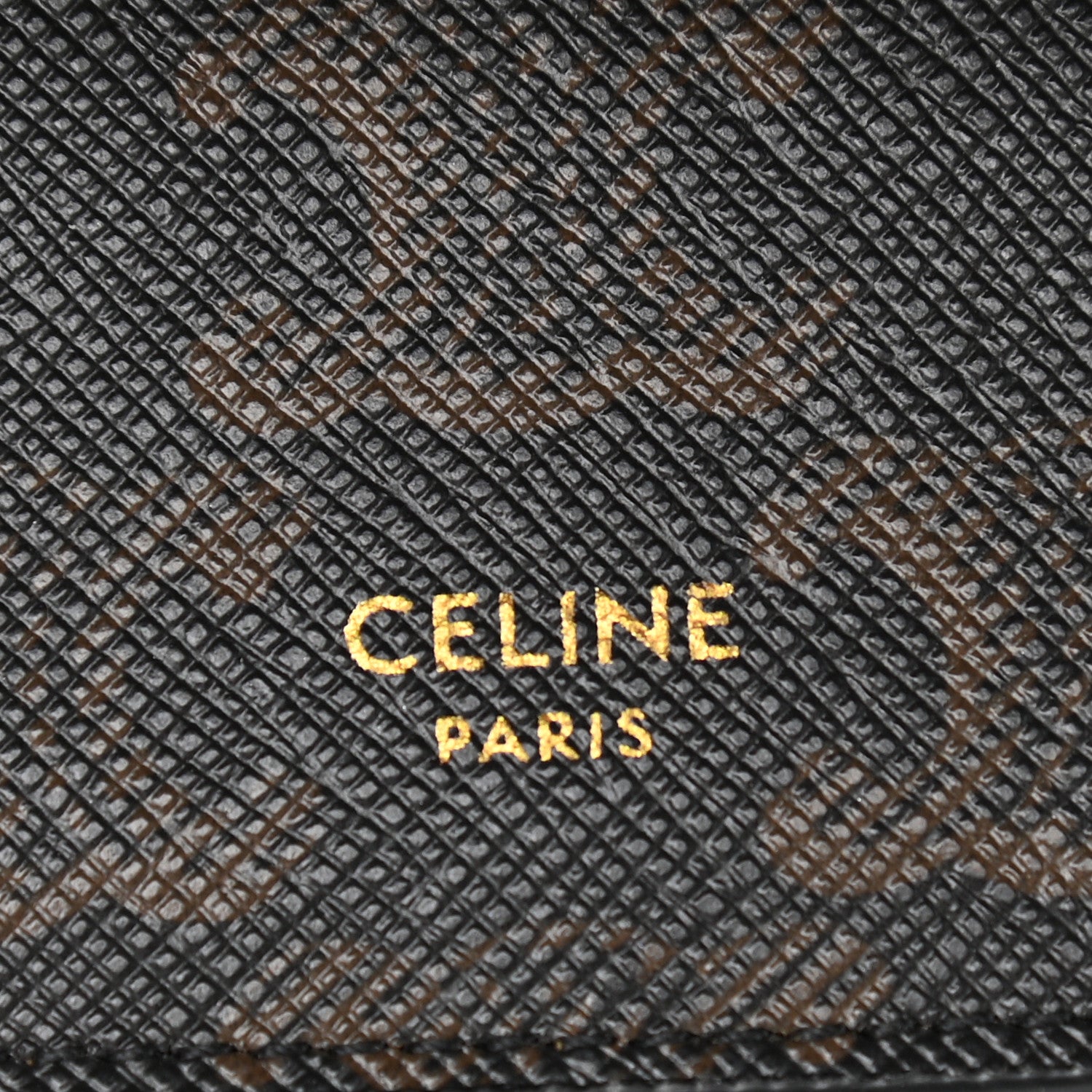 Celine Triomphe Canvas Lambskin Wallet On Strap Tan 7 of 12