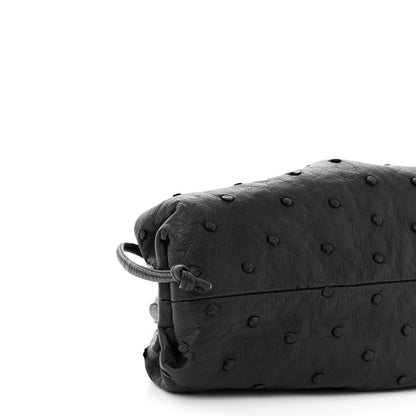 Bottega Veneta Ostrich The Mini Pouch Fondente 9 of 10