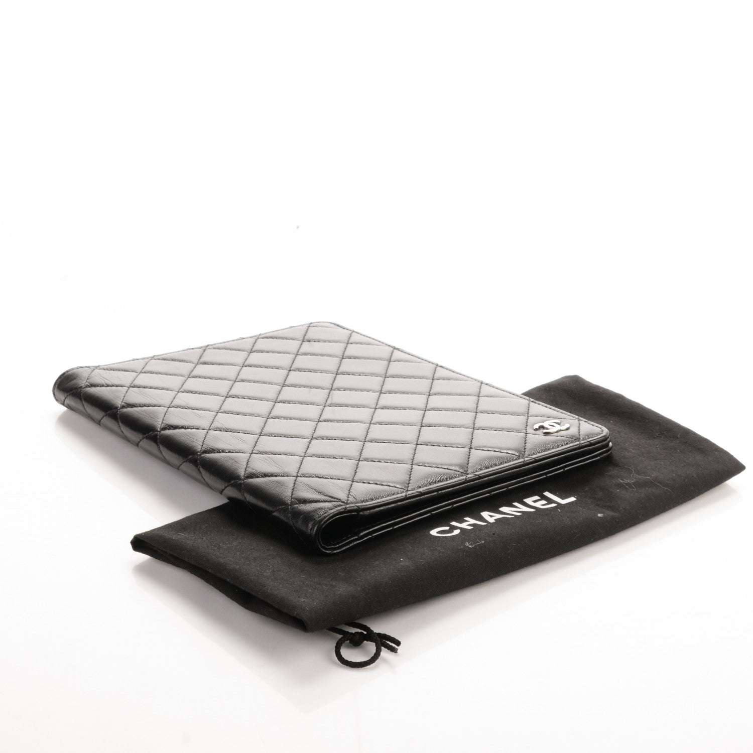 Chanel Lambskin Quilted Large Agenda Cover Black 4 of 8