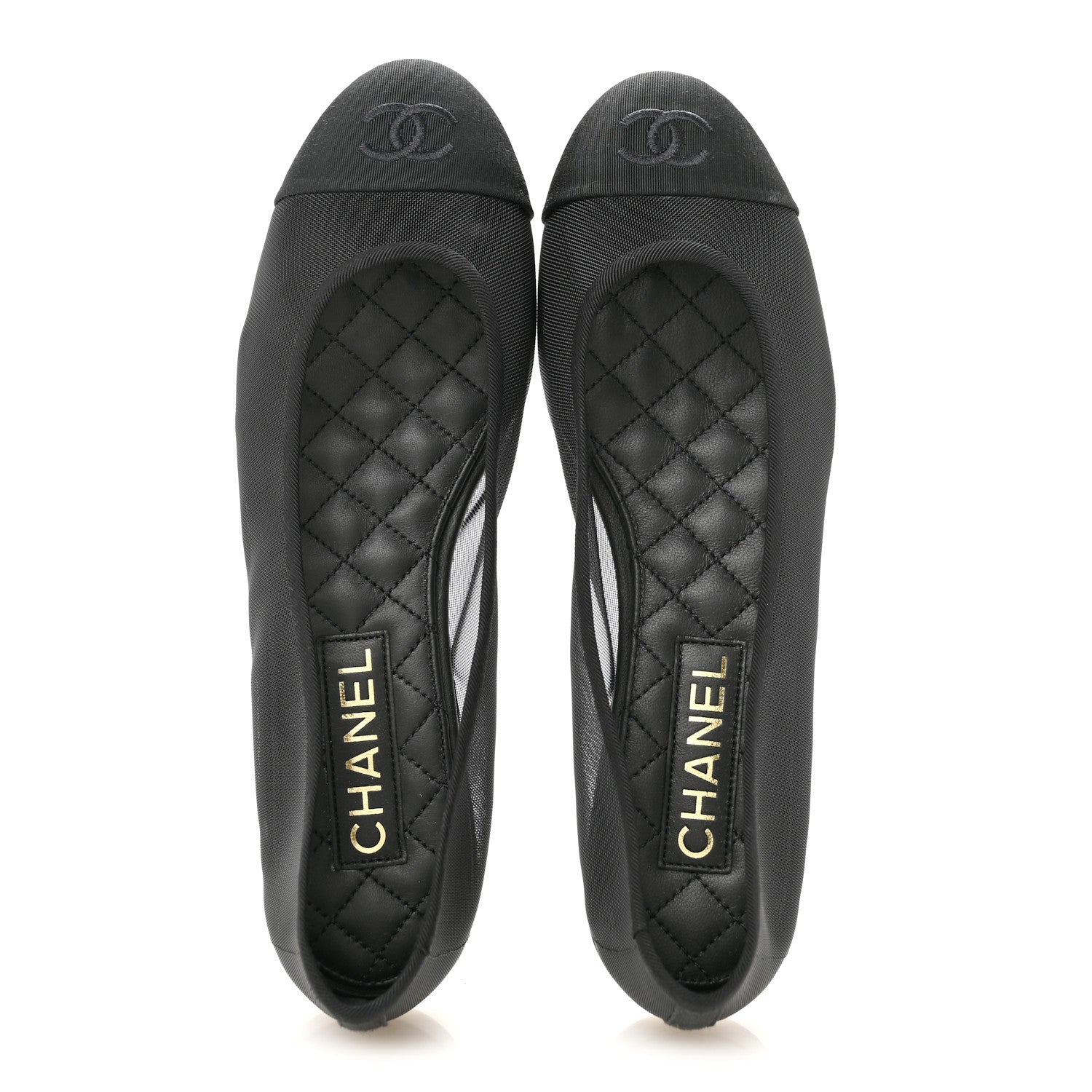 Chanel Mesh CC Ballerina Flats 40 Black 2 of 8