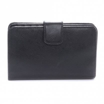Prada Vitello Daino Compact Wallet Nero Black 3 of 10