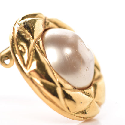 Chanel Pearl Clip On Earrings Gold 6 of 7