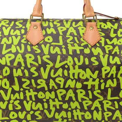 Louis Vuitton Monogram Graffiti Speedy 30 Green 8 of 11