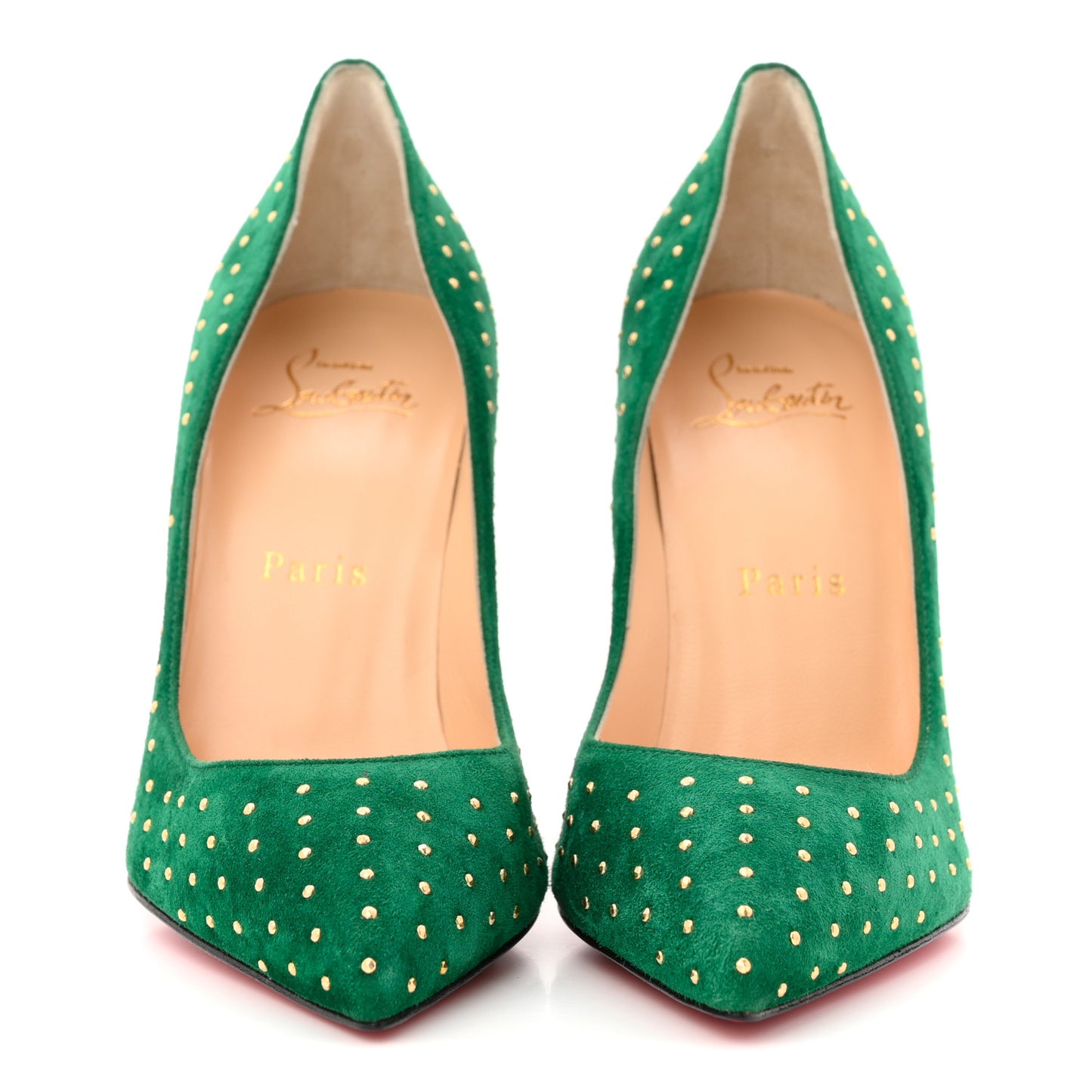 Suede Pigalle Follies Plume 100 Pumps 36.5 Canopee Antique Gold
