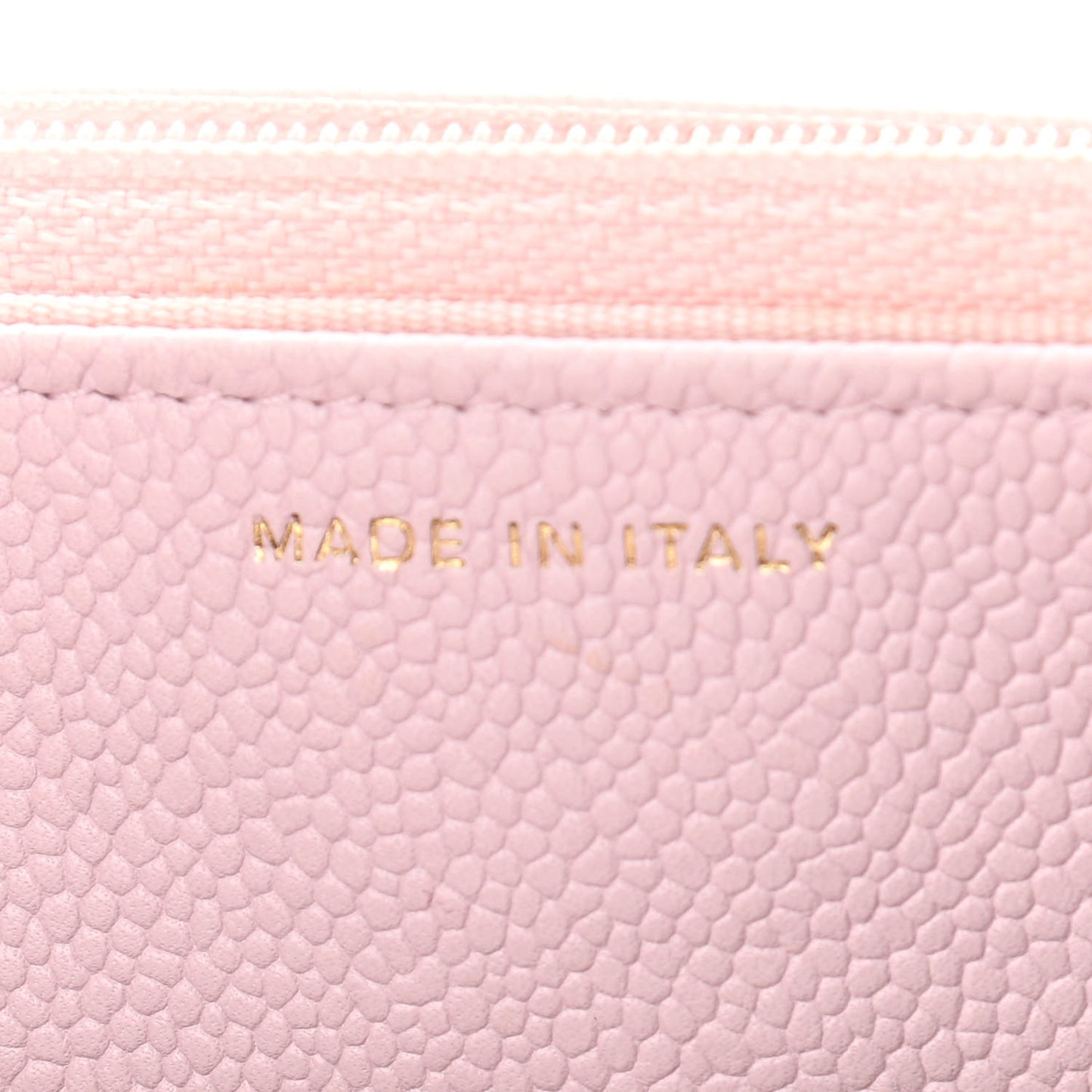 Caviar Quilted Tiny CC Wallet On Chain WOC Light Pink