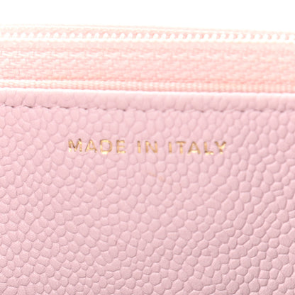 Chanel Caviar Quilted Tiny CC Wallet On Chain WOC Light Pink 7 of 12