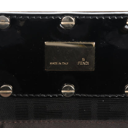 Fendi Zucca Enamel Mia Tote Black 6 of 7