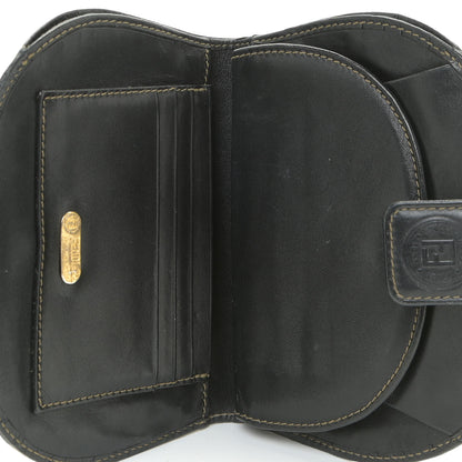 Fendi Pequin Compact Round Wallet Tobacco 15 of 15