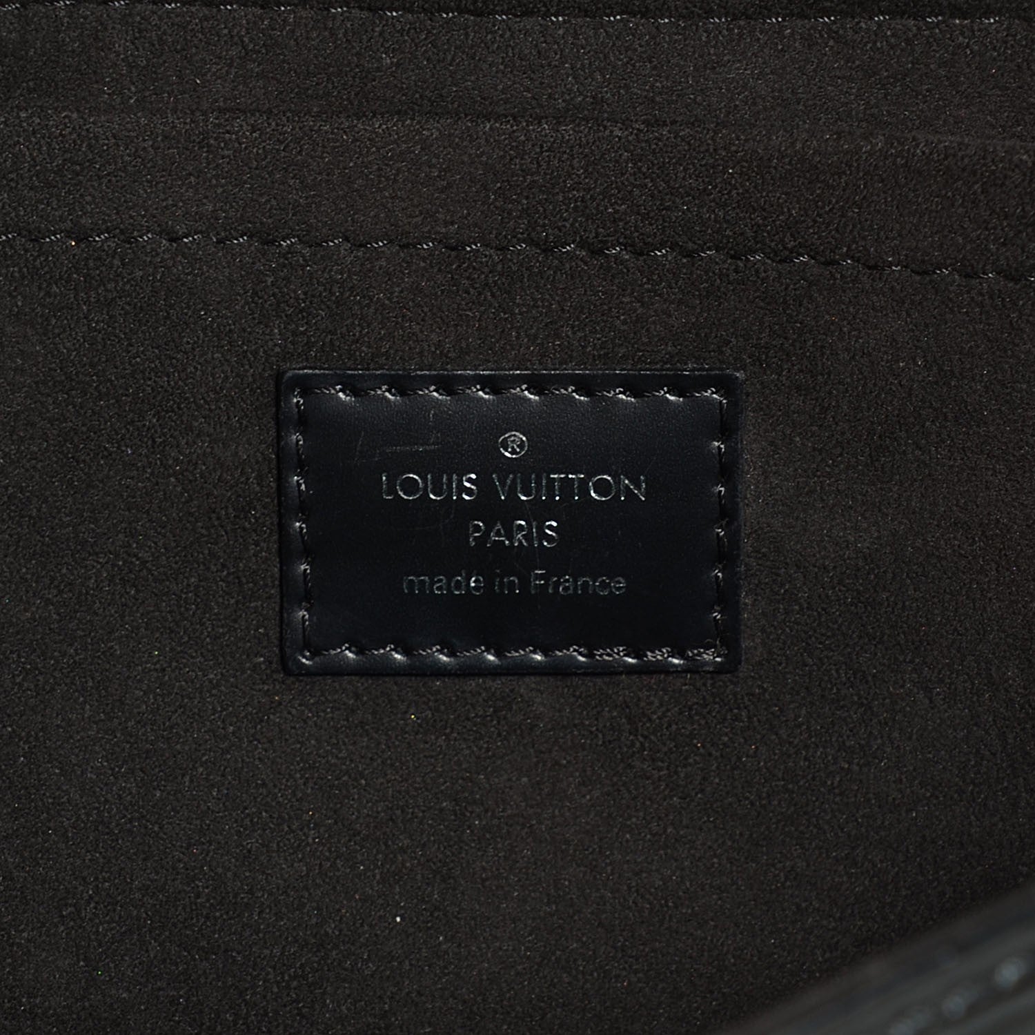 Louis Vuitton Epi Montaigne Clutch Black 6 of 7