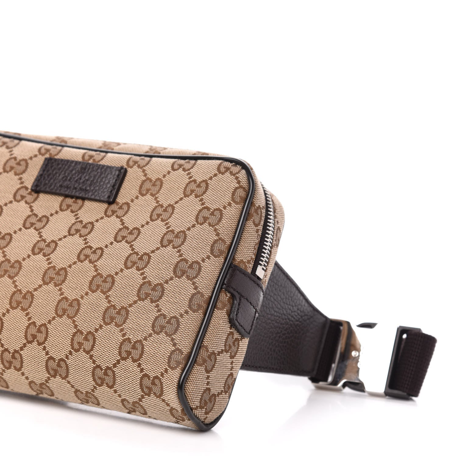 Gucci Monogram Belt Bag Dark Brown 9 of 10