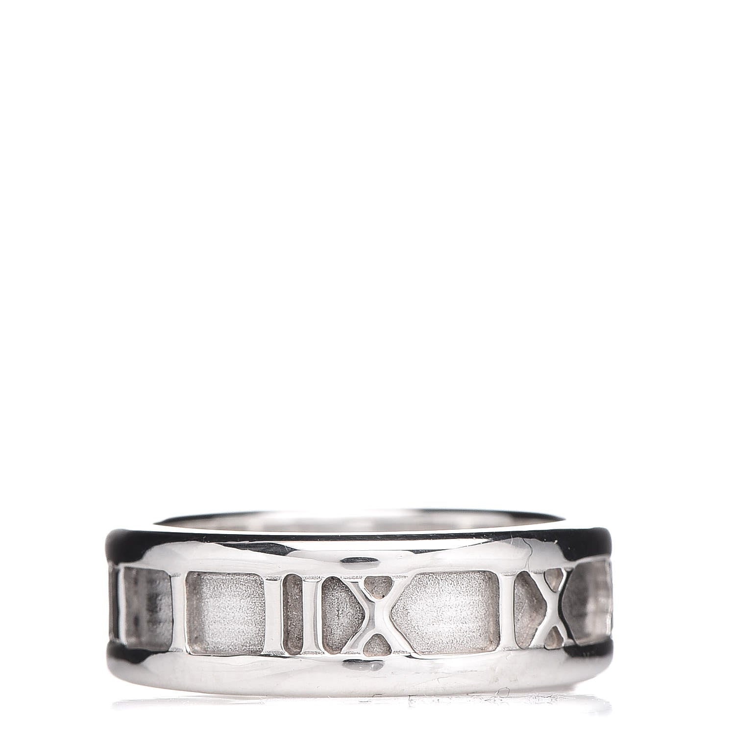 Tiffany Sterling Silver Atlas Ring 50 5.25 3 of 4