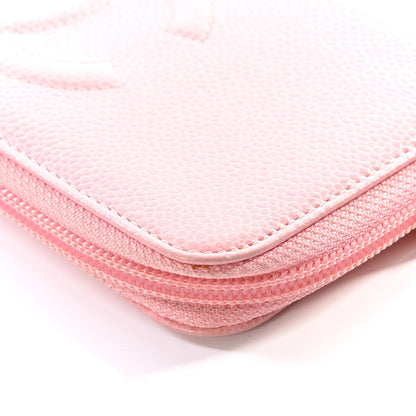Chanel Caviar Large Timeless CC Zip Around Wallet Pink 6 of 12