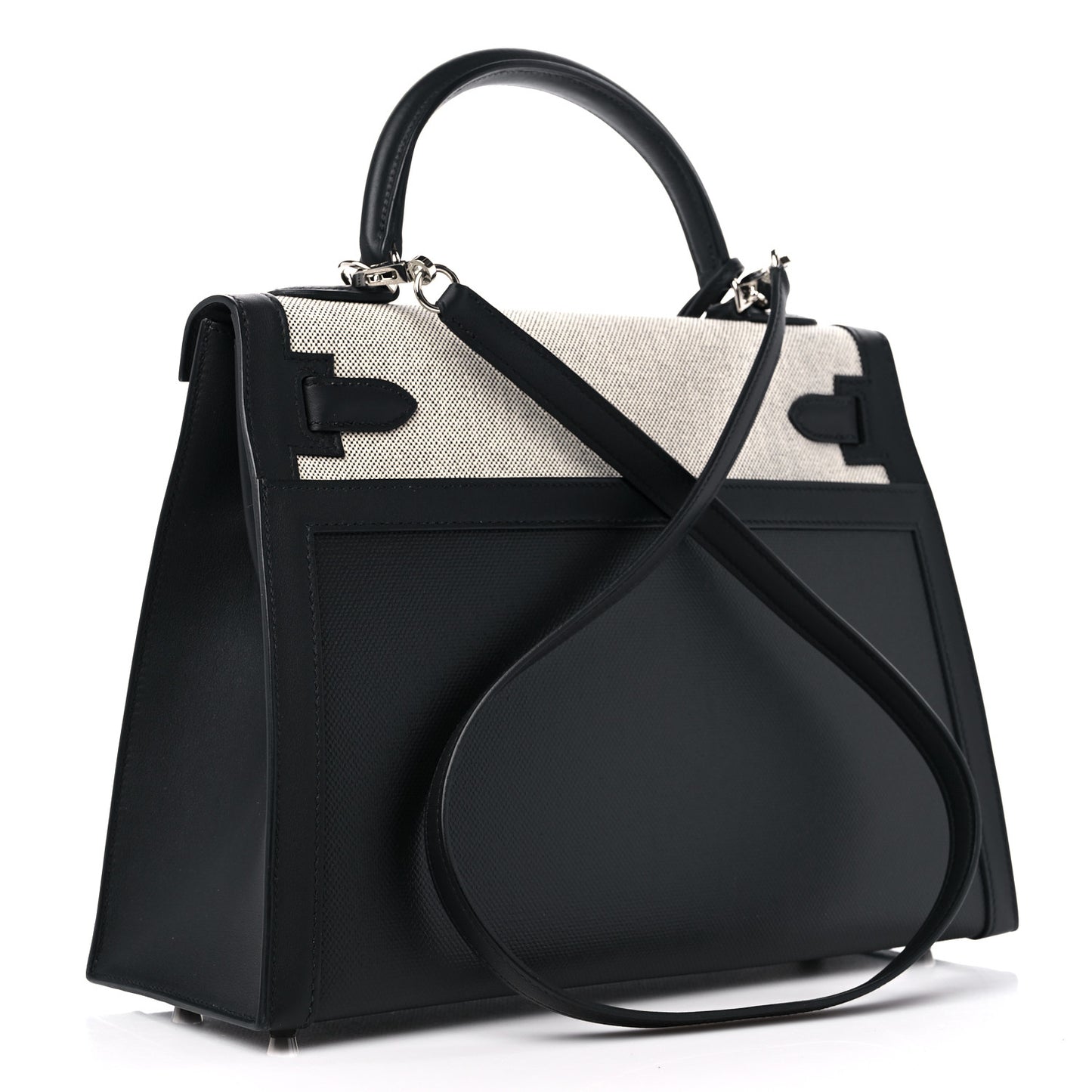 Berline Toile Swift Kelly Sellier 32 Black Ecru