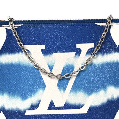 Louis Vuitton Monogram Giant Escale Double Zip Pochette Blue 6 of 10