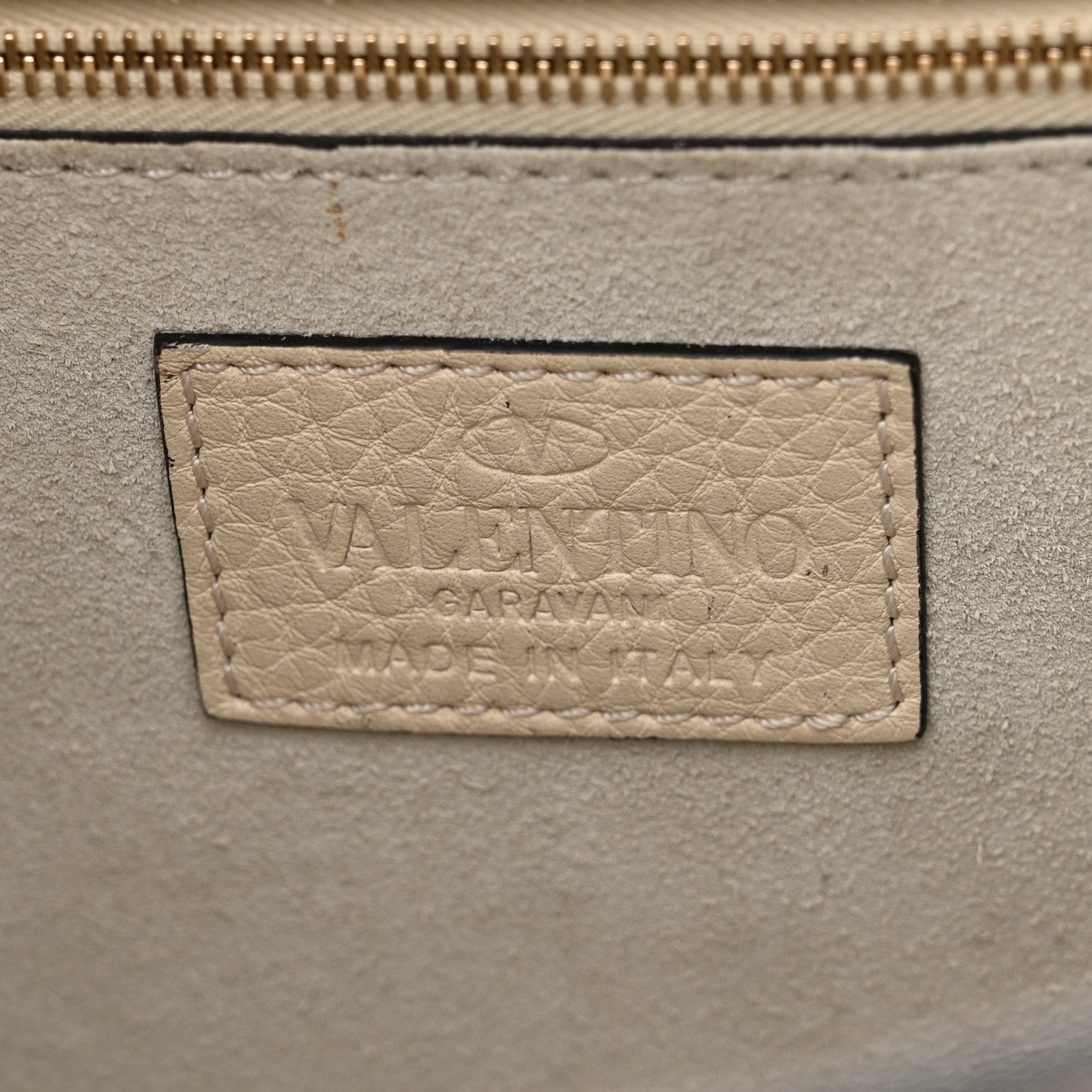 Valentino Garavani Grained Calfskin Rockstud Top Handle Flap Shoulder Bag Light Ivory 6 of 20