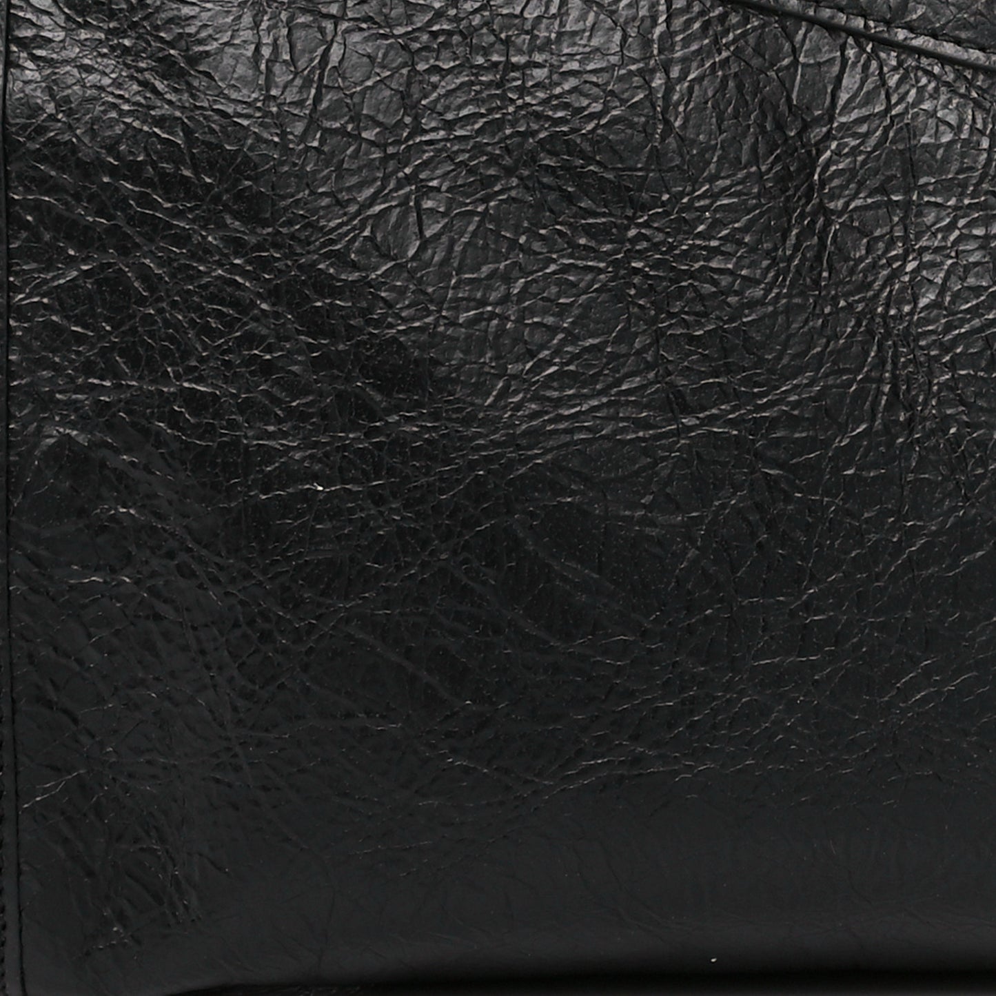 Fluffy Calfskin Morpheus Zip Pouch Black