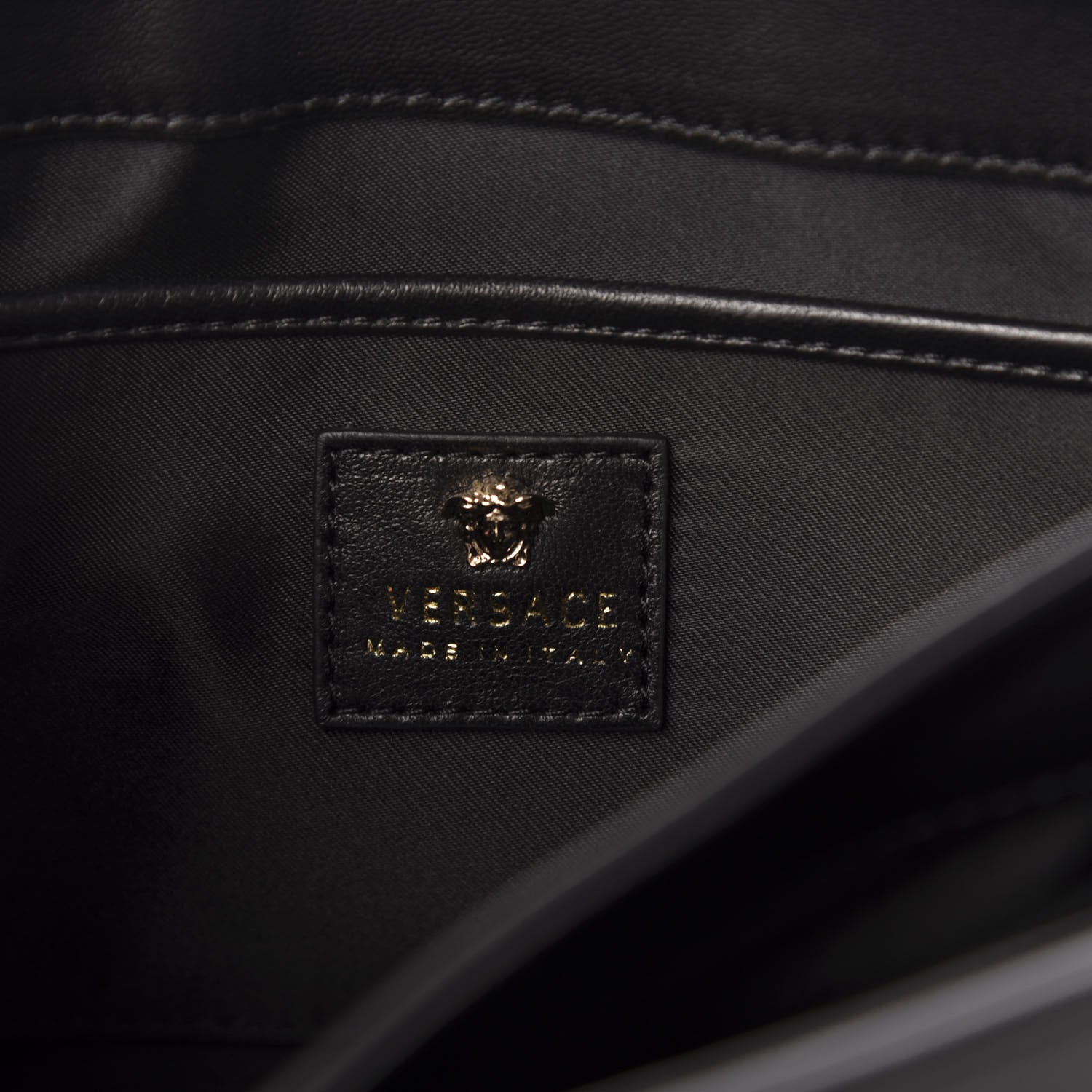 Versace Nappa Palazzo Sultan Shoulder Bag Black 5 of 9