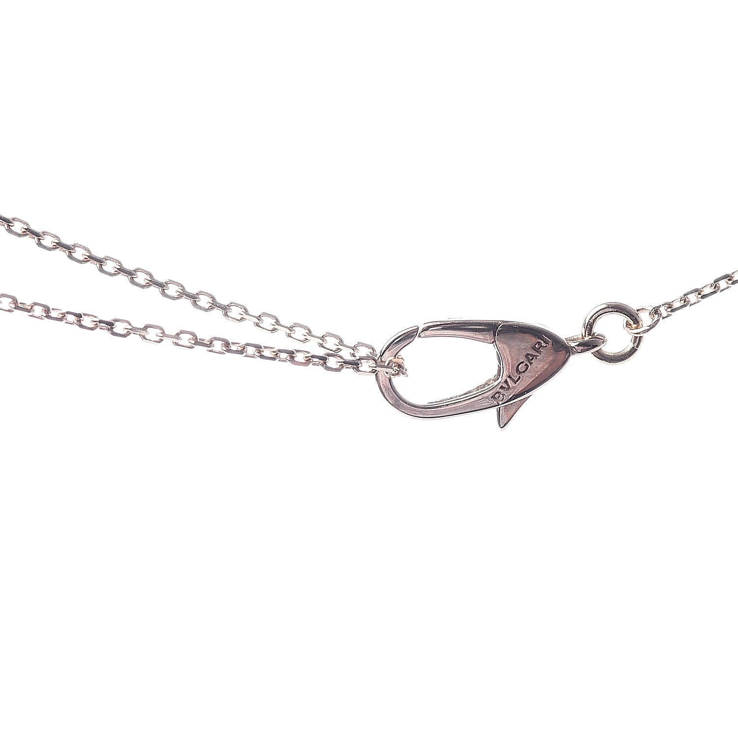 Bulgari 18K Rose Gold Diamond Fiorever Pendant Necklace 4 of 5