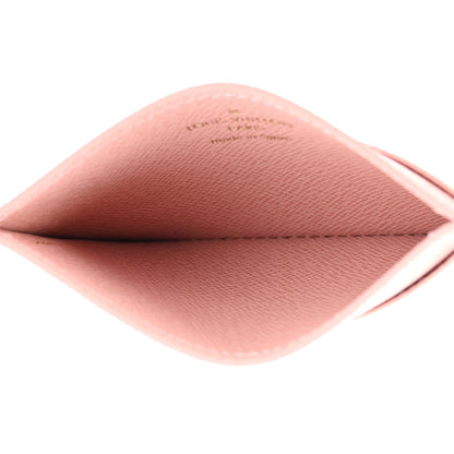 Louis Vuitton Damier Azur Daily Card Holder Rose Ballerine 5 of 8