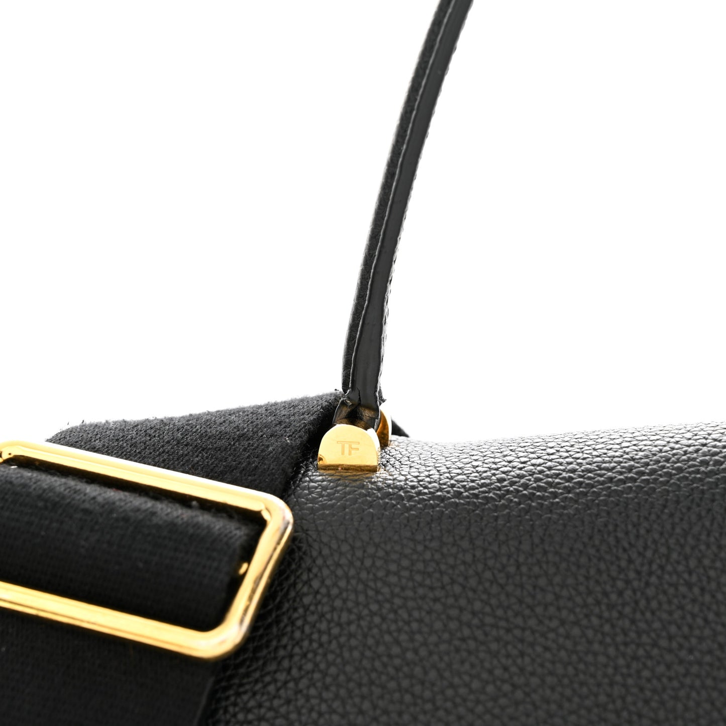 Calfskin Tara Top Handle Bag Black