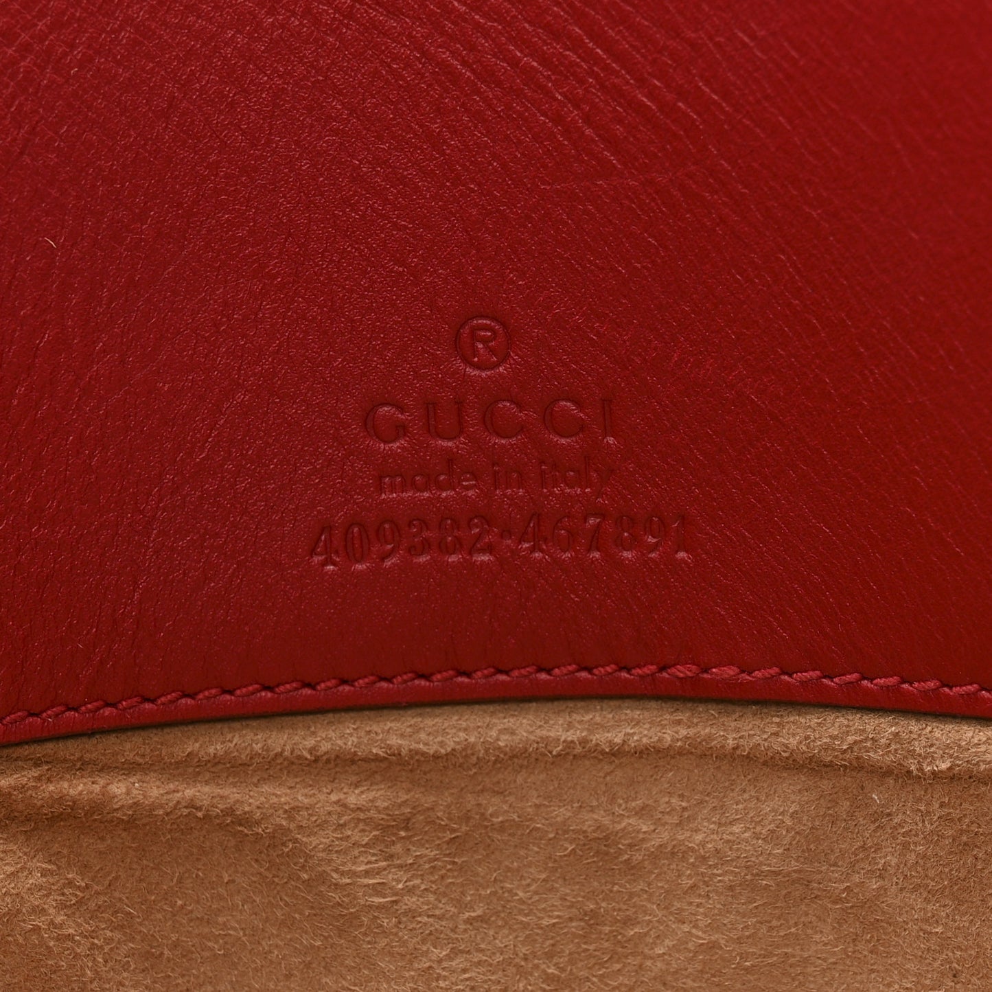 Calfskin Embossed XL Clutch Red