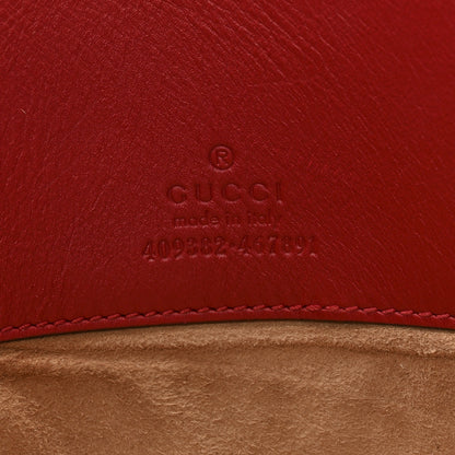 Gucci Calfskin Embossed XL Clutch Red 6 of 10