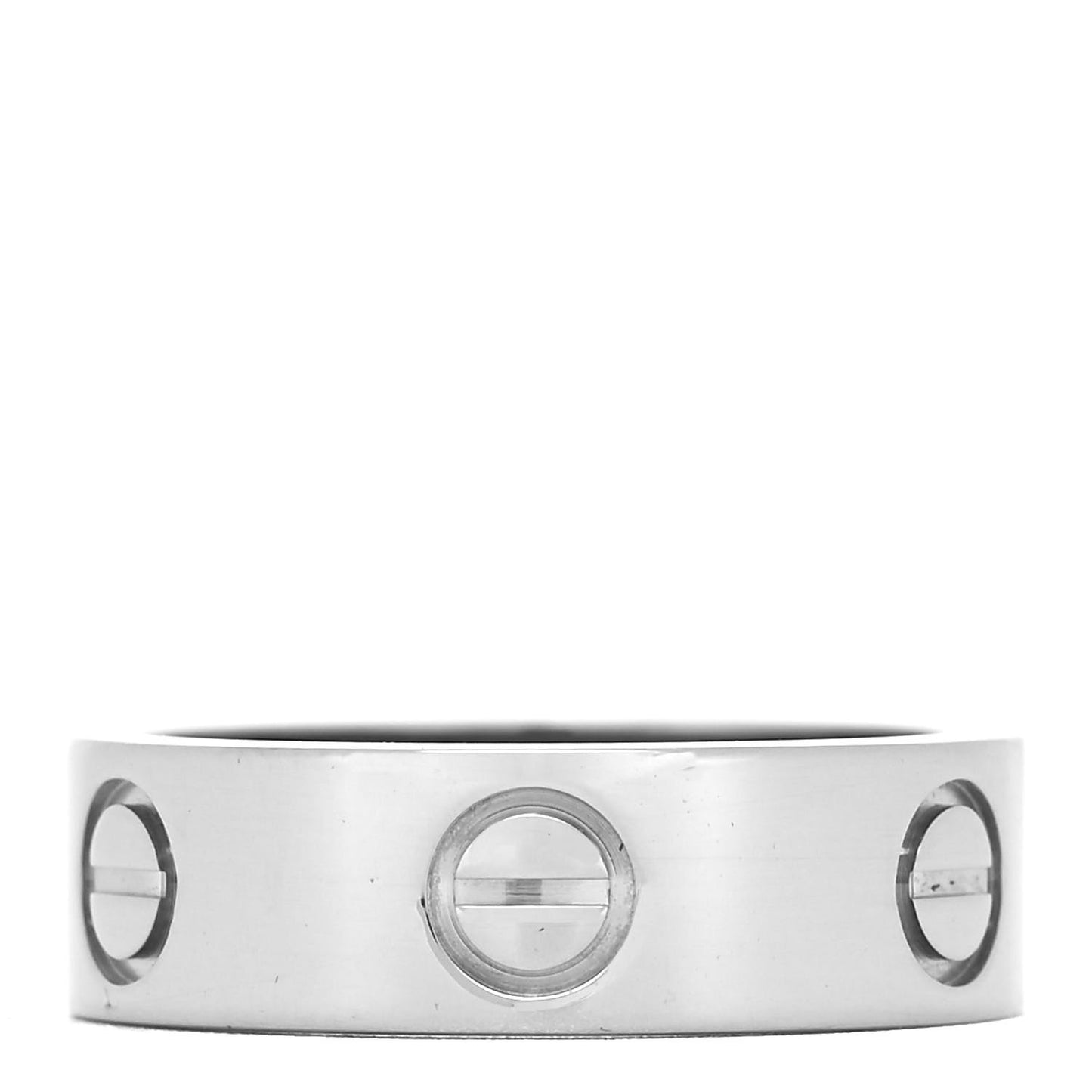 18K White Gold 5.5mm LOVE Ring 49 4.75