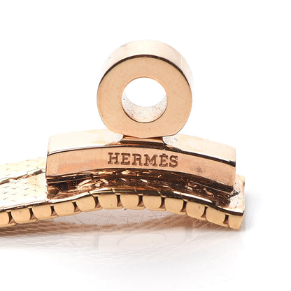 Hermes 18K Rose Gold MM Kelly Milanese Bracelet SH 5 of 6