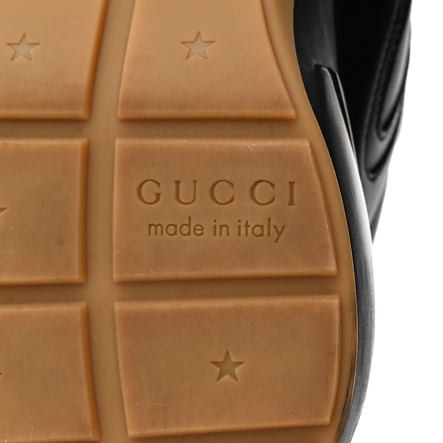 Gucci Calfskin Iridescent Logo Womens Rhyton Sneakers 39.5 Black 8 of 9