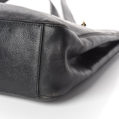 Chanel Caviar CC Shoulder Bag Black 12 of 18