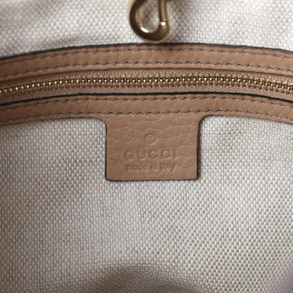Gucci Pebbled Calfskin Medium Soho Chain Shoulder Bag Rose Beige 8 of 11